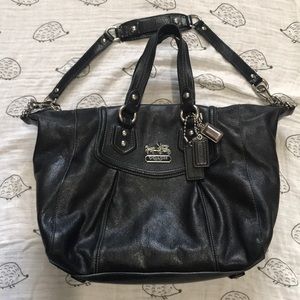 Coach black leather Madison satchel *AUTHENTIC*